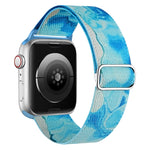 Painted Pattern Nylon Replacement Watch Band, For Apple Watch 9 45mm, For Apple Watch SE 2022 40mm, For Apple Watch 9 41mm, For Apple Watch SE 2022 44mm, For Apple Watch 7 41mm, For Apple Watch 7 45mm