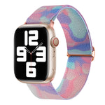 Painted Pattern Nylon Replacement Watch Band, For Apple Watch 9 45mm, For Apple Watch SE 2022 40mm, For Apple Watch 9 41mm, For Apple Watch SE 2022 44mm, For Apple Watch 7 41mm, For Apple Watch 7 45mm