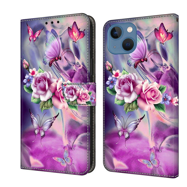 Crystal 3D Shockproof Protective Leather Phone Case, For iPhone 14 Pro Max, For iPhone 15