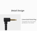 CCA CCA-C10 3.5mm Gold Plated Plug Ten Unit Hybrid Wire-controlled In-ear Earphone, without Mic
