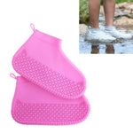 Silicone Non-slip Thickened Wear-resistant Waterproof Shoe Boots Cover, S, M, L
