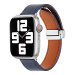 Magnetic Buckle Skin Feel Leather Watch Band, For Apple Watch Serie 6 40mm, For Apple Watch Serie 6 44mm, For Apple Watch Serie 5 44mm, For Apple Watch Serie 5 40mm, For Apple Watch Serie 4 44mm, For Apple Watch Serie 4 40mm
