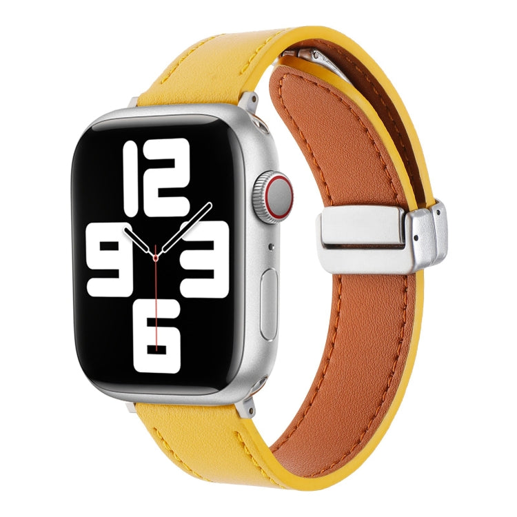 Magnetic Buckle Skin Feel Leather Watch Band, For Apple Watch 42mm, For Apple Watch 38mm, For Apple Watch Serie 3 38mm, For Apple Watch Serie 3 42mm, For Apple Watch Serie 2 42mm, For Apple Watch Serie 2 38mm