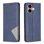 Rhombus Texture Magnetic Leather Phone Case, For iPhone 17 Pro Max, For iPhone 17 Pro, For iPhone 17, For iPhone Air, For iPhone 16 Pro Max, For iPhone 16 Pro, For iPhone 16 Plus, For iPhone 16