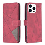 Magnetic Buckle Rhombus Texture Leather Phone Case, For iPhone 18 Pro/17 Pro, For iPhone 18 Pro Max/17 Pro Max, For iPhone 17, For iPhone 17 Air, For iPhone 16 Pro Max, For iPhone 16 Pro, For iPhone 16 Plus, For iPhone 16