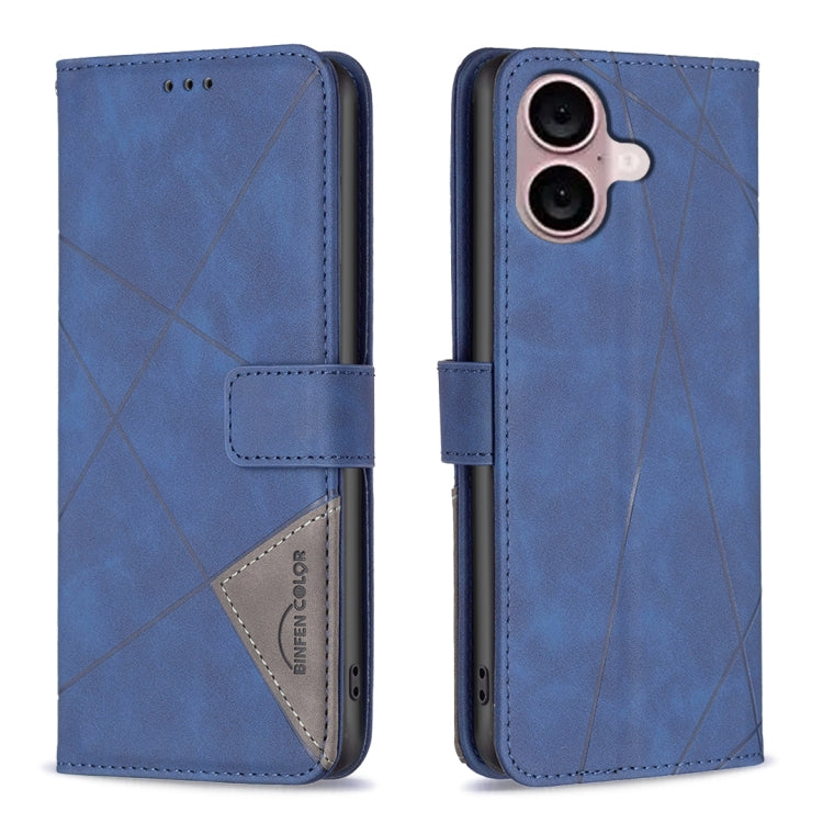 Magnetic Buckle Rhombus Texture Leather Phone Case, For iPhone 18 Pro/17 Pro, For iPhone 18 Pro Max/17 Pro Max, For iPhone 17, For iPhone 17 Air, For iPhone 16 Pro Max, For iPhone 16 Pro, For iPhone 16 Plus, For iPhone 16