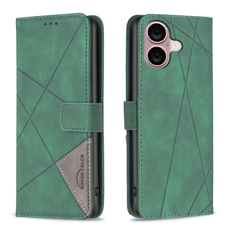 Magnetic Buckle Rhombus Texture Leather Phone Case, For iPhone 18 Pro/17 Pro, For iPhone 18 Pro Max/17 Pro Max, For iPhone 17, For iPhone 17 Air, For iPhone 16 Pro Max, For iPhone 16 Pro, For iPhone 16 Plus, For iPhone 16