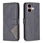 Magnetic Buckle Rhombus Texture Leather Phone Case, For iPhone 18 Pro/17 Pro, For iPhone 18 Pro Max/17 Pro Max, For iPhone 17, For iPhone 17 Air, For iPhone 16 Pro Max, For iPhone 16 Pro, For iPhone 16 Plus, For iPhone 16