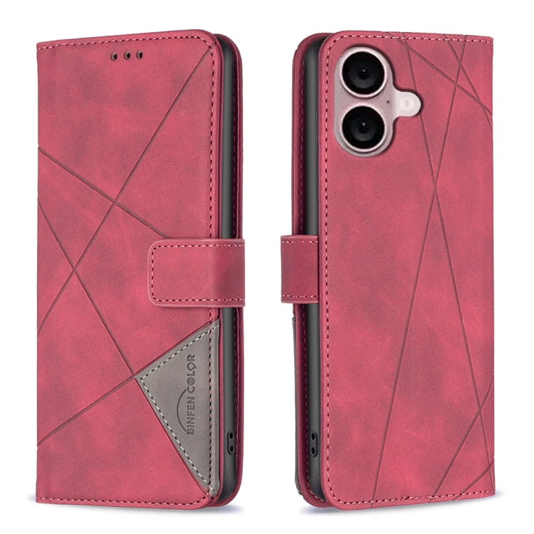 Magnetic Buckle Rhombus Texture Leather Phone Case, For iPhone 18 Pro/17 Pro, For iPhone 18 Pro Max/17 Pro Max, For iPhone 17, For iPhone 17 Air, For iPhone 16 Pro Max, For iPhone 16 Pro, For iPhone 16 Plus, For iPhone 16