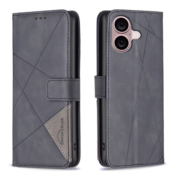 Magnetic Buckle Rhombus Texture Leather Phone Case, For iPhone 18 Pro/17 Pro, For iPhone 18 Pro Max/17 Pro Max, For iPhone 17, For iPhone 17 Air, For iPhone 16 Pro Max, For iPhone 16 Pro, For iPhone 16 Plus, For iPhone 16