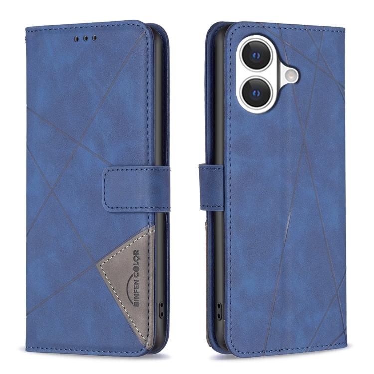 Magnetic Buckle Rhombus Texture Leather Phone Case, For iPhone 18 Pro/17 Pro, For iPhone 18 Pro Max/17 Pro Max, For iPhone 17, For iPhone 17 Air, For iPhone 16 Pro Max, For iPhone 16 Pro, For iPhone 16 Plus, For iPhone 16