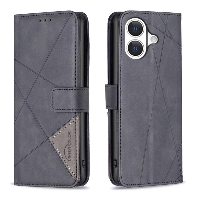 Magnetic Buckle Rhombus Texture Leather Phone Case, For iPhone 18 Pro/17 Pro, For iPhone 18 Pro Max/17 Pro Max, For iPhone 17, For iPhone 17 Air, For iPhone 16 Pro Max, For iPhone 16 Pro, For iPhone 16 Plus, For iPhone 16