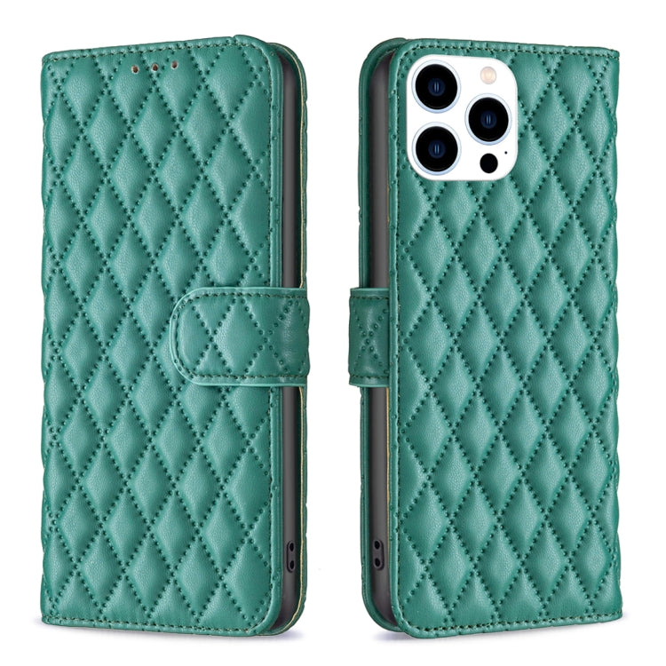 Diamond Lattice Wallet Flip Leather Phone Case, For iPhone 17e / 16e, For iPhone 17 Pro Max, For iPhone 17 Pro, For iPhone 17, For iPhone Air, For iPhone 16 Pro Max, For iPhone 16 Pro, For iPhone 16 Plus