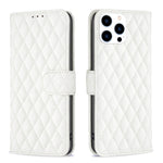 Diamond Lattice Wallet Flip Leather Phone Case, For iPhone 17e / 16e, For iPhone 17 Pro Max, For iPhone 17 Pro, For iPhone 17, For iPhone Air, For iPhone 16 Pro Max, For iPhone 16 Pro, For iPhone 16 Plus