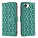 Diamond Lattice Wallet Flip Leather Phone Case, For iPhone 17e / 16e, For iPhone 17 Pro Max, For iPhone 17 Pro, For iPhone 17, For iPhone Air, For iPhone 16 Pro Max, For iPhone 16 Pro, For iPhone 16 Plus