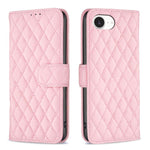 Diamond Lattice Wallet Flip Leather Phone Case, For iPhone 17e / 16e, For iPhone 17 Pro Max, For iPhone 17 Pro, For iPhone 17, For iPhone Air, For iPhone 16 Pro Max, For iPhone 16 Pro, For iPhone 16 Plus