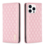 Diamond Lattice Magnetic Leather Flip Phone Case, For iPhone 17 Pro Max, For iPhone 17 Pro, For iPhone 17, For iPhone Air, For iPhone 16 Pro Max, For iPhone 16 Pro, For iPhone 16 Plus, For iPhone 16