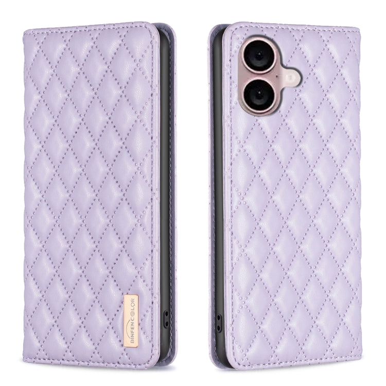Diamond Lattice Magnetic Leather Flip Phone Case, For iPhone 17 Pro Max, For iPhone 17 Pro, For iPhone 17, For iPhone Air, For iPhone 16 Pro Max, For iPhone 16 Pro, For iPhone 16 Plus, For iPhone 16