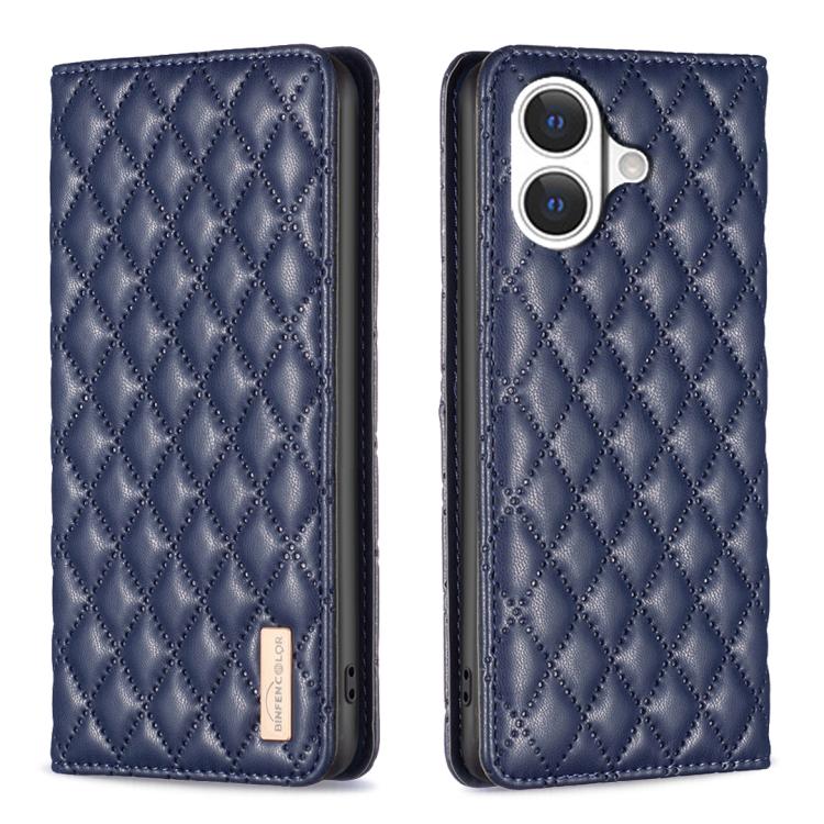 Diamond Lattice Magnetic Leather Flip Phone Case, For iPhone 18 Pro/17 Pro, For iPhone 18 Pro Max/17 Pro Max, For iPhone 17, For iPhone 17 Air, For iPhone 16 Pro Max, For iPhone 16 Pro, For iPhone 16 Plus, For iPhone 16