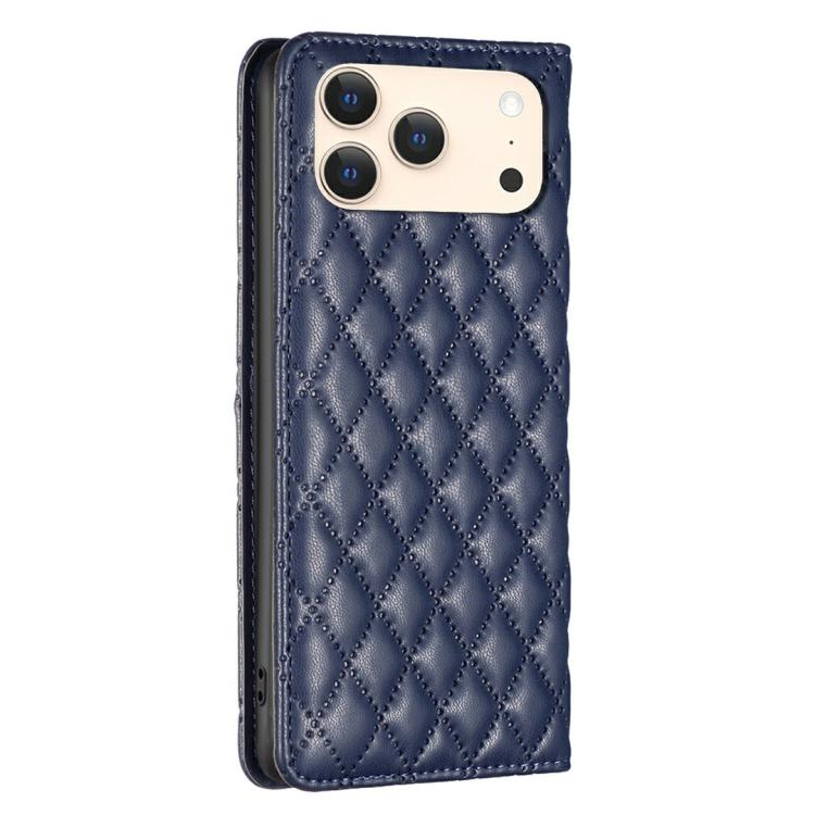 Diamond Lattice Magnetic Leather Flip Phone Case, For iPhone 18 Pro/17 Pro, For iPhone 18 Pro Max/17 Pro Max, For iPhone 17, For iPhone 17 Air, For iPhone 16 Pro Max, For iPhone 16 Pro, For iPhone 16 Plus, For iPhone 16