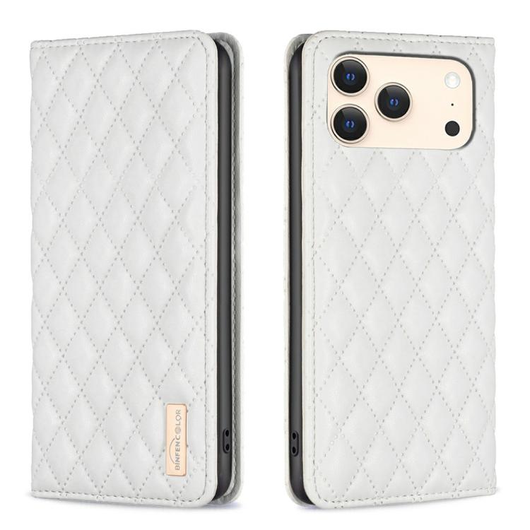 Diamond Lattice Magnetic Leather Flip Phone Case, For iPhone 17 Pro Max, For iPhone 17 Pro, For iPhone 17, For iPhone Air, For iPhone 16 Pro Max, For iPhone 16 Pro, For iPhone 16 Plus, For iPhone 16