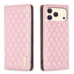Diamond Lattice Magnetic Leather Flip Phone Case, For iPhone 17 Pro Max, For iPhone 17 Pro, For iPhone 17, For iPhone Air, For iPhone 16 Pro Max, For iPhone 16 Pro, For iPhone 16 Plus, For iPhone 16