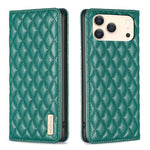 Diamond Lattice Magnetic Leather Flip Phone Case, For iPhone 18 Pro/17 Pro, For iPhone 18 Pro Max/17 Pro Max, For iPhone 17, For iPhone 17 Air, For iPhone 16 Pro Max, For iPhone 16 Pro, For iPhone 16 Plus, For iPhone 16