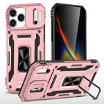 Armor PC + TPU Camera Shield Phone Case, For iPhone 17e / 16e, For iPhone 17 Pro Max, For iPhone 17 Pro, For iPhone 17, For iPhone Air, For iPhone 16 Pro Max