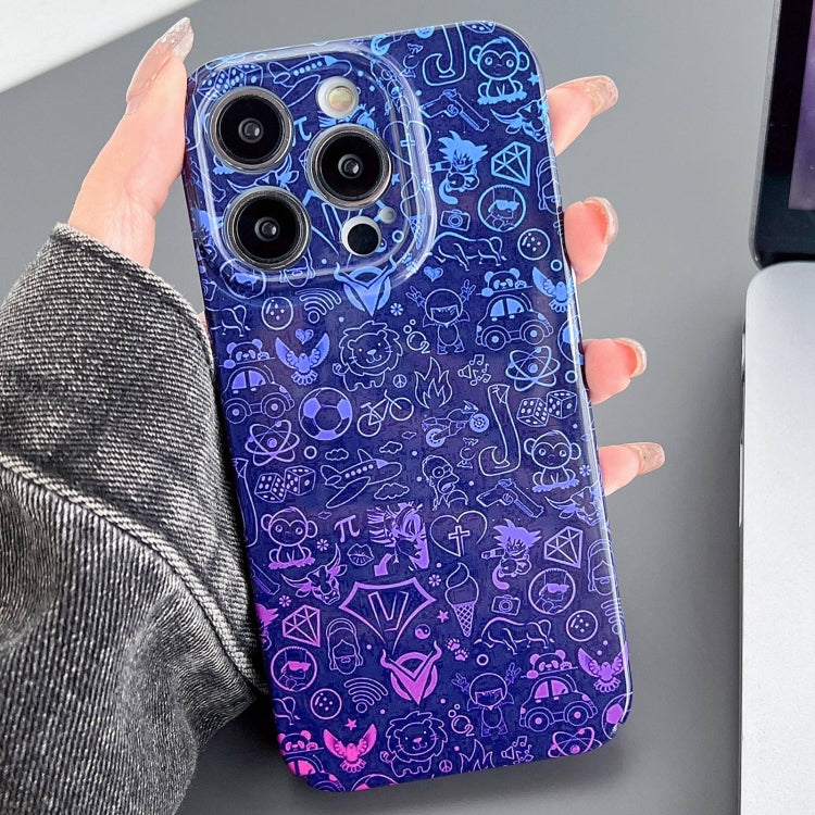 Painted Pattern Precise Hole PC Phone Case, For iPhone 12 Pro Max