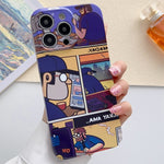 Painted Pattern Precise Hole PC Phone Case, For iPhone 15 Pro Max