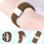 Nylon Loop Magnetic Buckle Watch Band, For Apple Watch 4 44mm, For Apple Watch Series 4 40mm