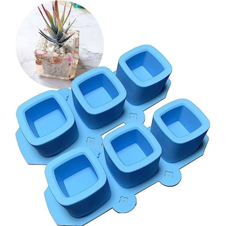 3 Cups Love Ice Tray Silicone Mold Succulent Plaster Mold, Random Color Delivery