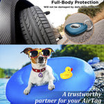 2pcs Waterproof Anti-drop Anti-lost Tracker Positioning TPU Protective Case for AirTag 2nd Gen / AirTag 1st Gen