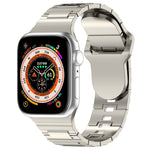 Square Buckle Armor Style Silicone Watch Band, For Apple Watch SE 2023 44mm, For Apple Watch Ultra 49mm, For Apple Watch 8 41mm