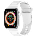 Square Buckle Armor Style Silicone Watch Band, For Apple Watch SE 44mm, For Apple Watch 6 40mm, For Apple Watch 6 44mm