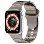 Square Buckle Armor Style Silicone Watch Band, For Apple Watch 5 44mm, For Apple Watch 5 40mm, For Apple Watch 4 44mm