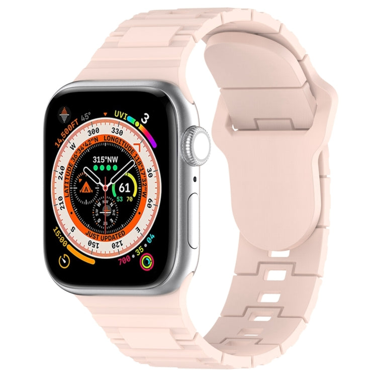 Square Buckle Armor Style Silicone Watch Band, For Apple Watch 4 40mm, For Apple Watch SE 2023 40mm, For Apple Watch 3 38mm