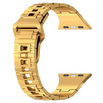 Square Buckle Armor Style Silicone Watch Band, For Apple Watch 3 42mm, For Apple Watch 2 42mm, For Apple Watch 2 38mm