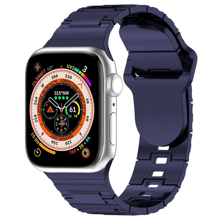 Square Buckle Armor Style Silicone Watch Band, For Apple Watch 3 42mm, For Apple Watch 2 42mm, For Apple Watch 2 38mm