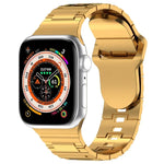 Square Buckle Armor Style Silicone Watch Band, For Apple Watch 9 45mm, For Apple Watch 9 41mm
