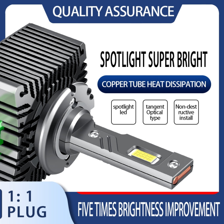 P15 1 Pair D2S / D2R DC10-32V / 35W / 6000K / 4000LM IP68 Waterproof Car LED Headlight, D2S / D2R