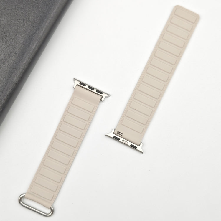 Reverse Buckle Magnetic Silicone Watch Band, For Apple Watch Series 7 41mm, For Apple Watch Series 7 45mm, For Apple Watch SE 40mm