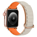 Reverse Buckle Magnetic Silicone Watch Band, For Apple Watch Series 7 41mm, For Apple Watch Series 7 45mm, For Apple Watch SE 40mm