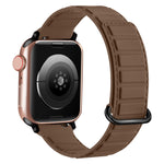Reverse Buckle Magnetic Silicone Watch Band, For Apple Watch Series 7 41mm, For Apple Watch Series 7 45mm, For Apple Watch SE 40mm