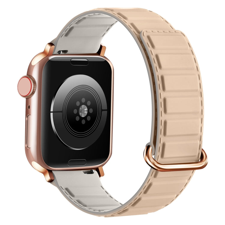 Reverse Buckle Magnetic Silicone Watch Band, For Apple Watch SE 44mm, For Apple Watch Series 6 40mm, For Apple Watch Series 6 44mm