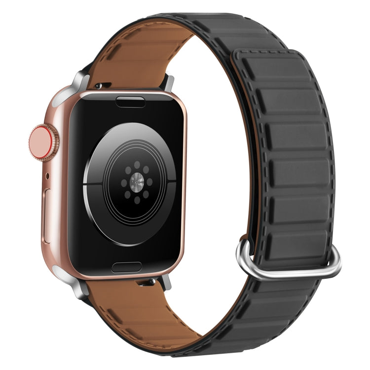 Reverse Buckle Magnetic Silicone Watch Band, For Apple Watch SE 44mm, For Apple Watch Series 6 40mm, For Apple Watch Series 6 44mm