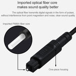 EMK Square Port to Square Port Digital Audio Speaker Optical Fiber Connecting Cable, 1m, 1.5m, 2m, 3m, 5m, 8m, 10m, 15m, 25m