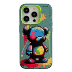 Animal Pattern Oil Painting Series PC + TPU Phone Case, For iPhone 13 Pro