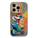 Animal Pattern Oil Painting Series PC + TPU Phone Case, For iPhone 13 Pro Max