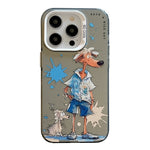 Animal Pattern Oil Painting Series PC + TPU Phone Case, For iPhone 16 Pro